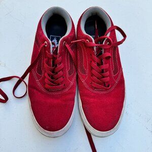 Vans Skateboard Shoes, Red, Size 7